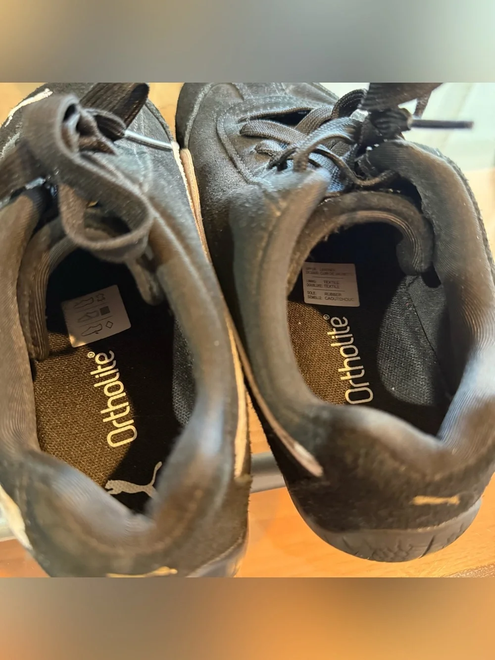 New Puma Speedcat Black Suede Sneakers with White Formstripe and Gold Logo